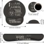 Keyboard Wrist Rest and Mouse Pad Wrist Support Set with Coasters, Non-Slip PU Base, Easy Typing and Relieve Wrist Pain, Perfect for Home Office Working Studying, Quotes Bible Verse Jeremiah 29:11 - Image 3