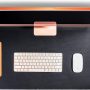 Extended Mouse Pad by Leather Nomads 36" x 15.7", Black | Genuine Leather Desk Mat | Desk Blotter, Mouse and Keyboard Pad | Non Slip Desk Pad | Black Desk Mat | Keyboard Mats for Desk | Computer Pad - Image 1