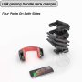 VITESSE Gaming Desk 55 inch, Gaming Computer Desk, PC Gaming Table, T Shaped Racing Style Proitessfessional Gamer Game Station with Free Mouse pad, USB Gaming Handle Rack, Cup Holder Headphone Hook - Image 4