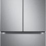 Samsung - 32 in. Wide 17.5 cu. ft. 3-Door French Door Counter Depth Smart Refrigerator with Twin Cooling Plus - Stainless Steel - Image 1