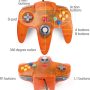 [USB Version] Classic N64 Controller, SAFFUN N64 Wired USB PC Game pad Joystick, N64 Bit USB Wired Game Stick for Windows PC MAC Linux Genesis Raspberry Pi Retropie Emulator [Plug & Play] (Orange) - Image 4