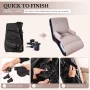 Inflatable Deck Chair with Air Pump, Lounger Sofa for Indoor Living Room Bedroom, Outdoor Travel Camping Picnic Beach Chaise Lounges - Image 6