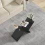 47 Inch Rectangle Glass Coffee Table Modern Center Table with Tempered Glass Tabletop - Image 5