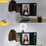 6.3” Ring Light, Oldshark Desk Selfie Ring Light with Clamp Mount and Tripod Stand Phone Holder for Laptop Computer, for YouTube Video, Makeup, Selfie, Photography, Live Streaming, Tiktok - Image 2