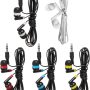Keewonda Bulk Earbuds Headphones Wholesale Earphones 50 Pack Disposable Ear Buds Bulk Multi Colored Headphones for School Classroom Students - Image 5