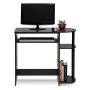 Furinno Engineered Wood Simplistic Computer Desk in Dark Brown/Black - Image 1