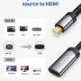 JSAUX Mini DisplayPort to HDMI Adapter, Mini DP to HDMI Adapter Nylon Braided Aluminum Shell Compatible with MacBook Air/Pro, Microsoft Surface Pro/Dock, Monitor, Projector and More-Gray - Image 6