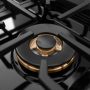 ZLINE - 30 in. Wide 4 Burner Designer DuoPro Gas Rangetop in Black Satin Steel with Black and Bronze Accents (PSRTBSZ-30-MBCB) - Black Satin Stainless Steel - Image 3