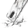 LG Stylo 4 Case, LG Stylo 4 Plus Case, Rosebono Slim Hybrid Dual Layer Shockproof Hard Cover Graphic Fashion Cute Colorful Silicone Skin Cover Armor Case for LG Stylo 4+ (White Marble) - Image 5