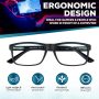 Blue Light Blocking Glasses – Anti-Fatigue Computer Monitor Gaming Glasses Prevent Headaches Gamer Glasses - Image 2