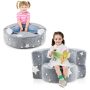 2-in-1 Convertible Glow in the Dark Kids Sofa with Removable Washable Cover - Image 3