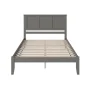 Madison White Solid Wood Frame King Platform Bed - Image 2