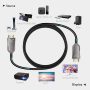 Certified 8K HDMI 2.1 Cable 50ft, Ablink Fiber Optic HDMI Cable, with 48Gbps Bandwidth for HDR HDCP2.3 eARC 8K60Hz, 4K 120Hz Compatible with PS5,LG C9,RTX 3090/80, Xbox Series, in Wall CL3 Rated. - Image 5