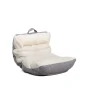Big Joe Roma Kid's Bean Bag Chair, Oat Sherpa and Graphite, Vegan Suede, 2 feet - Image 2