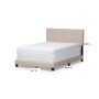 Brookfield Contemporary Beige Fabric Upholstered Full Size Bed - Image 3