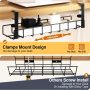 Under Desk Cable Management Box, Cinati Cable Management Box Wall Mounted, Metal Cord Organizer for Desk to Conceal Power Strips & Wire, Desk Cable Management Tray Cord Hider Box for Office, Home - Image 2