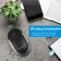 Silent Wireless Bluetooth Mouse for Mac/PC, Compact Design :Optical Sensor and DPI Switch 800/1200/1600, Black - Image 4