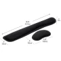 3 in. Black Memory Foam Ergonomic Keyboard and Mouse Wrist Rest Sets - Image 4