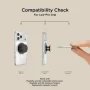 PopSockets - Low-Pro Grip for MagSafe, Ultra-Thin Magnetic Phone Grip with Kick-Out Stand - Gunmetal - Image 4