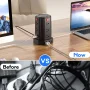 Power Strips Tower 12 Outlets Surge Protector with 4 USB Port and 10ft Extension Cord, Black - Image 5