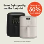 Bella - Fits-anywhere Kitchenware: 6-qt. Slim Air Fryer - Oatmilk - Image 2