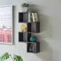Black MDF Cubby Chessboard Floating Wall Shelf - Image 2