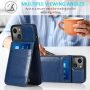 iPhone 13 Wallet Case with Credit Card Holder for Women Men PU Leather Wallet Case for iPhone 13 Case 6.1 inch (Blue) - Image 2