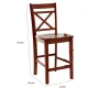 Acme Tartys Counter Height Chair (Set-2) in Cherry Finish - Image 4