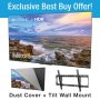 Neptune - 65" Class 4K LCD Outdoor Shade Smart TV (Google Play), Dust Cover, Tilt Mount Bundle - Image 1