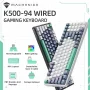 MACHENIKE K500 Red Switch Mechanical Keyboard Wired Gaming Keyboard K500-B94 Hot Swappable 94 Keys 90% Layout RGB BackLight for PC Laptop - Image 1