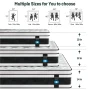 Queen Mattress,Nisien 12 Inch Hybrid Mattress in a Box, Gel Memory Foam Mattress,Individually Wrapped Pocket Coils Innerspring Mattress, Support & Pressure Relief, Medium Firm Feel, 60"*80"*12" - Image 2