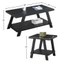 Athens 3-Piece Contemporary Wood Shelf Coffee Table Set - Image 6