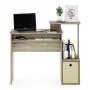 Furinno Econ Multipurpose Home Office Computer Writing Desk-Color:Sonoma Oak/Ivory - Color: Dark Walnut - Image 4