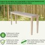 International Concepts Shaker Console Sofa Table, Entryway, 72-Inch Long, Solid Parawood, Unfinished - Image 4
