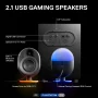 SteelSeries - Arena 7 2.1 Bluetooth Gaming Speakers with RGB Lighting (3 Piece) - Black - Image 2