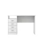Tvilum Warner 4 Drawer Office Desk with 1 Shelf for Adults, White Finish - Image 2