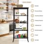 Industrial 5-Layer Bookshelf with Out-Stretched Legs - Image 5