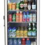 Premium Levella - 23 in. Wide 9 cu. ft. 1-Door Commercial Merchandiser Refrigerator Glass-Door Beverage Display Cooler - Silver - Image 1