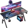 HLDIRECT 47 inch Gaming Desk, Ergonomic Gamer Table, Computer Table, Pc Workstation - Image 1