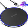 Wireless Fast Charger Charging Pad Dock for Samsung iPhone Android Cell Phone - Image 2