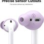 elago Earbuds Cover Designed for Apple AirPods 2 & 1 or EarPods, Silicone Ear Tips, Ear Grip, Sound Quality Enhancement [4 Pairs: 2 Large + 2 Small] (Lavender) - Image 3