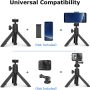 Mini Tripod, Extendable Selfie Stick,3 Levels Adjustment Height,Phone Tripod for Camera and Phone,Webcam Tripod with 360°Ball Head,Camera Tripod is Suitble for Camera and Cell Phone Etc - Image 4