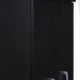 Hodedah 3-Door 36 in. Wide Armoire with 2-Drawers, Clothing Rod and 3-Shelves in Black - Image 5