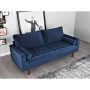 Womble 69.7 in. Space Blue Velvet 2-Seater Lawson Sofa with Square Arms - Image 2