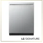 LG - SIGNATURE FlushFit 24-in Top Control Smart Built-In Stainless Steel Tub Dishwasher with 3rd Rack, Quad Wash Pro, 39dBA - Stainless Steel - Image 2