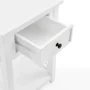 Coventry 15.75 in. Square Wood End Table with Drawer and Shelf, Traditional or Modern Style White Accent Table - Image 6