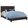 Dorian Faux Leather Upholstered California King Bed Brown - Image 5