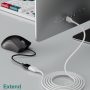 USB Extension Cable 10 ft Type A Male to A Female USB 2.0 Cable Extension Extender Cord with Gold-Plated Connectors, White - Image 4