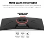 Suevery 30" 200Hz Curved Gaming Monitor, WFHD 2560x1080, 1500R,21:9, FreeSync, Low Blue Light, Wall-Mountable, HDMI/DP, Black - Image 5