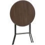 Mainstays 31" Round High-Top Folding Table, Walnut - Image 4
